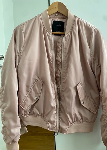 Pull&Bear Bej Midi Kadın Ceket - Görsel 4