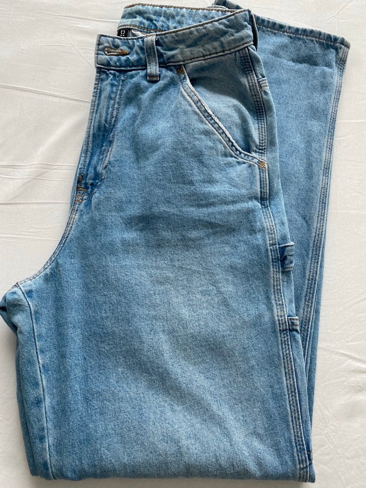 Kadın Mavi Denim Midi Jean Pantolon - Görsel 2