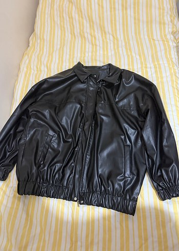 Siyah Deri Ceket - Görsel 2