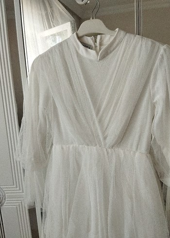 Bohem Uzun Beyaz Kadın Elbise - Görsel 2