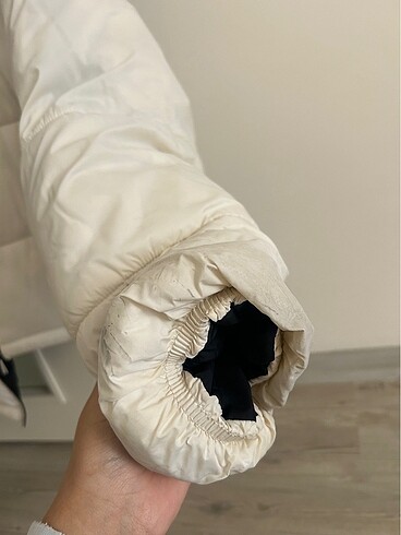 mavi marka siyah beyaz mont - Görsel 4