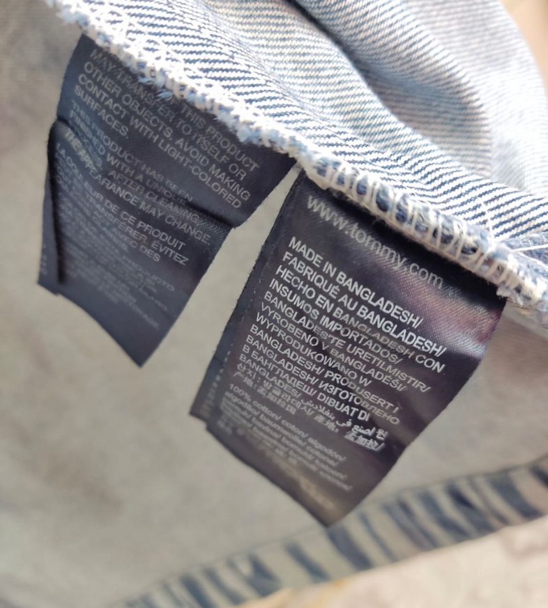 Tommy Jeans Baskılı Mavi denim ceket - Görsel 3