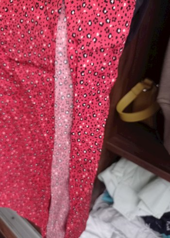 Pembe Desenli elbise - Görsel 5