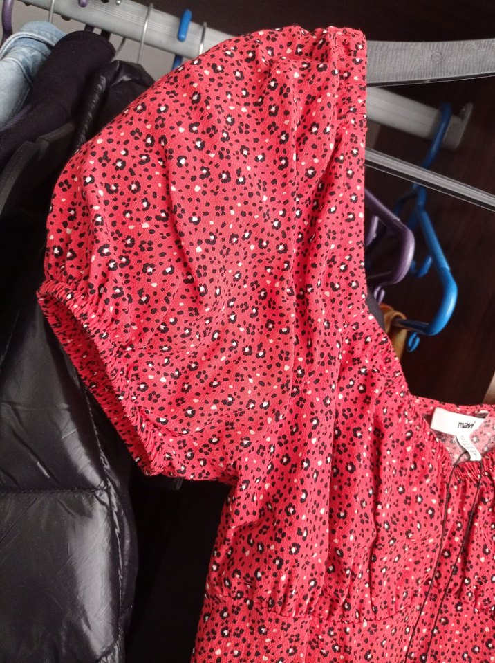 Pembe Desenli elbise - Görsel 3