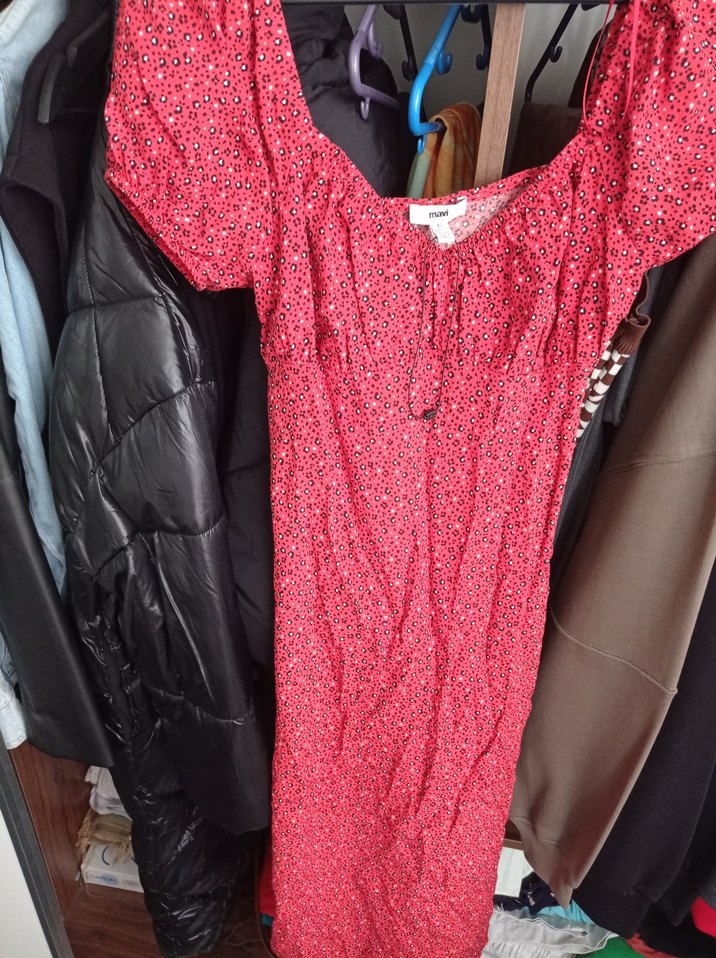 Pembe Desenli elbise - Görsel 2