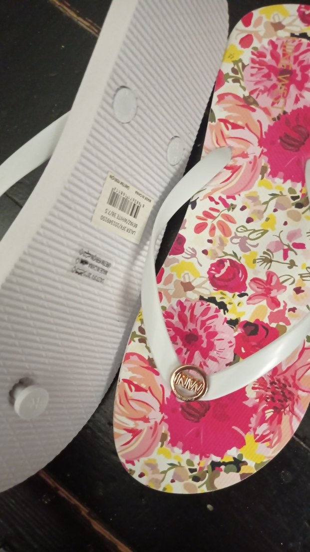 Çiçek Desenli Pembe terlik - Görsel 4