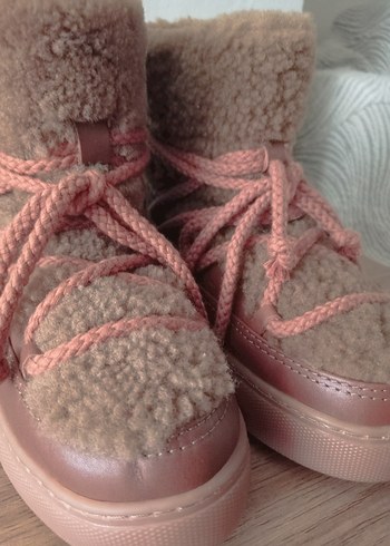 Kahverengi kıvırcık Kürklü cool moon bot - Görsel 5