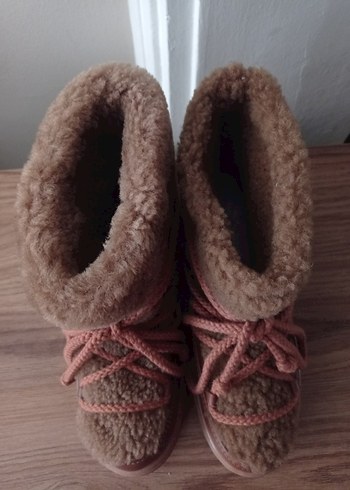 Kahverengi kıvırcık Kürklü cool moon bot - Görsel 7