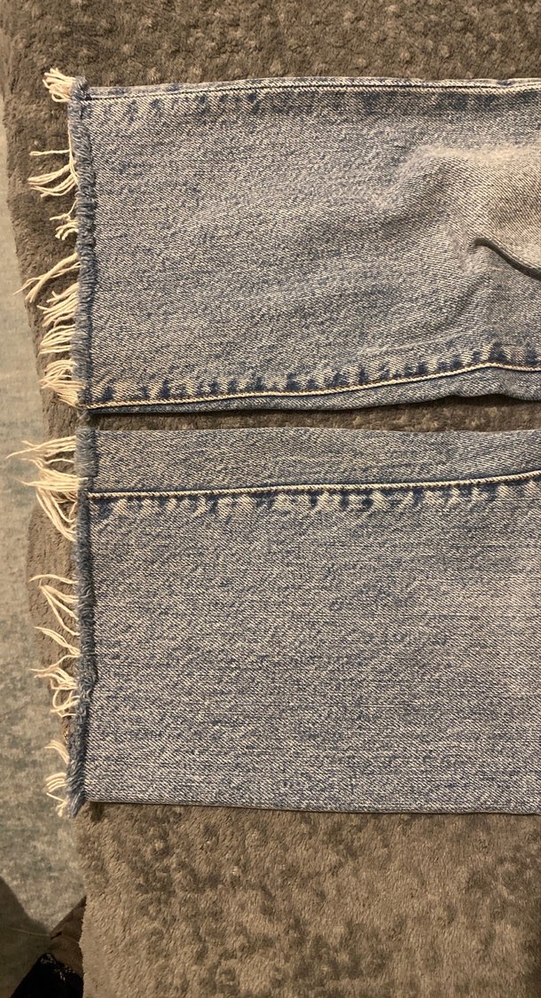 Düğmeli maviKadın Kot Pantolon - Görsel 5