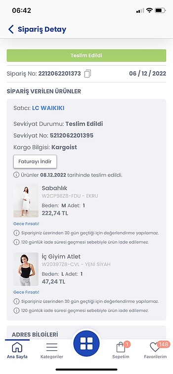 universal Beden beyaz Renk LCW Sabahlık