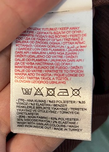 Düğmeli Kahverengi Kısa Kollu Fit Elbise - Görsel 7