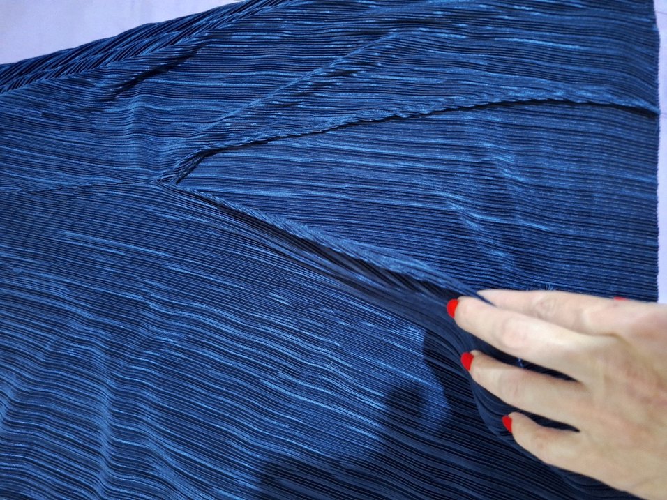 Koton marka lacivert Renkli yırtmaçlı etek - Görsel 3