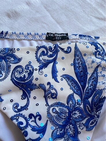 34 Beden mavi Renk Straplez bikini