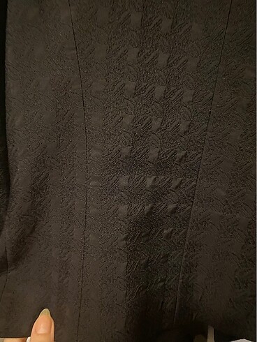 36 Beden siyah Renk Kendinden desenli blazer