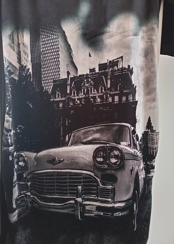 Siyah Baskılı Mini Elbise WOMAN beden42 - Görsel 2