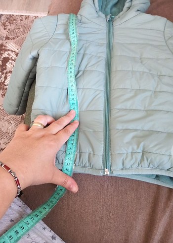 unisex yeşil mont - Görsel 3