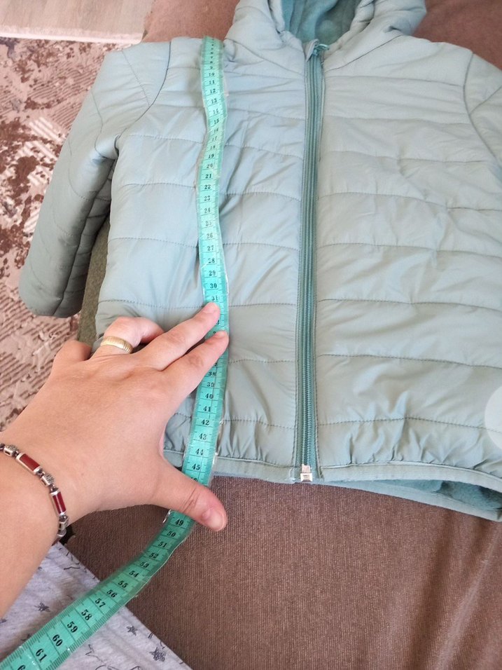 unisex yeşil mont - Görsel 3