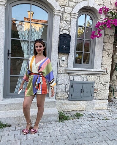 m Beden Zara Şortlu Tulum