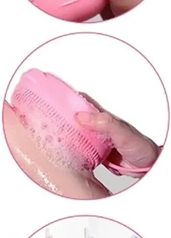 Banyo Hamam Lifi Masaj Peeling Süngerli Silikon Banyo Kesesi Sün - Görsel 10