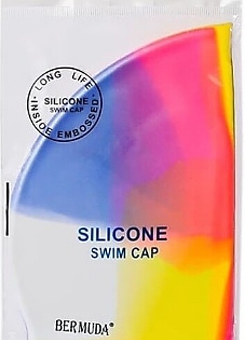 Bermuda Gökkuşağı Silikon Yüzme Bonesi Bone Havuz ve Deniz Bones - Görsel 2