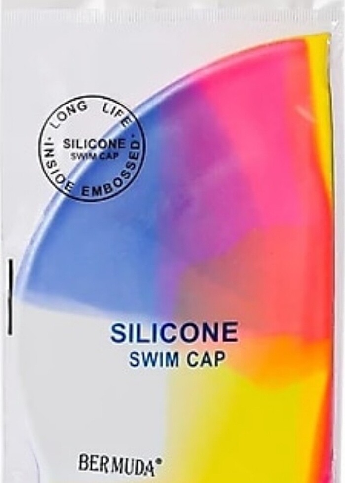 Bermuda Gökkuşağı Silikon Yüzme Bonesi Bone Havuz ve Deniz Bones - Görsel 2