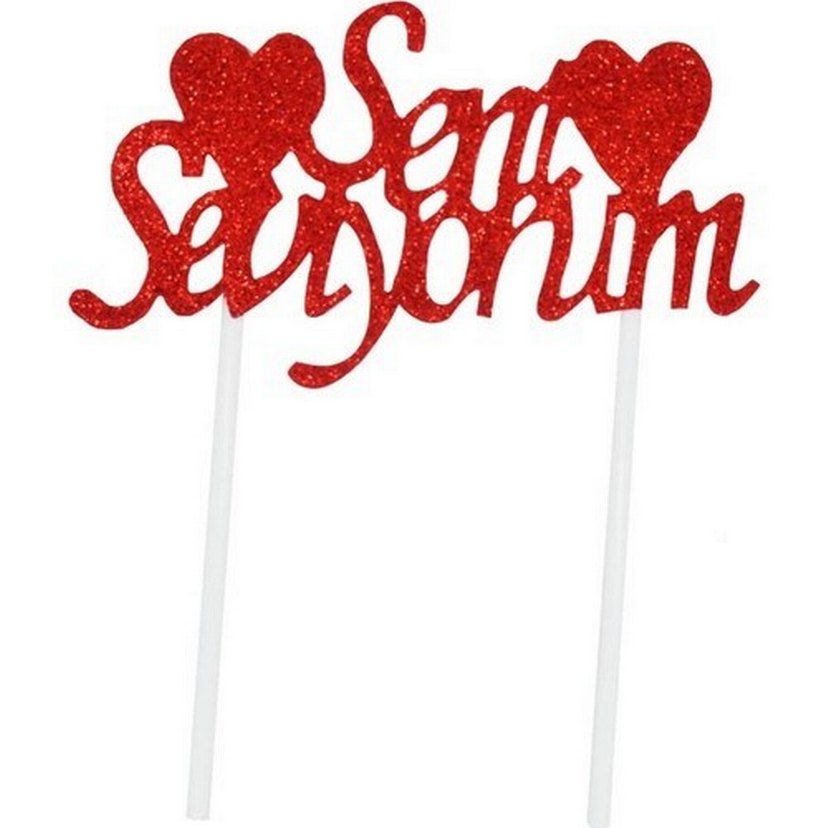 Simli Eva Pasta Üstü Yazı Seni Seviyorum - Görsel 2