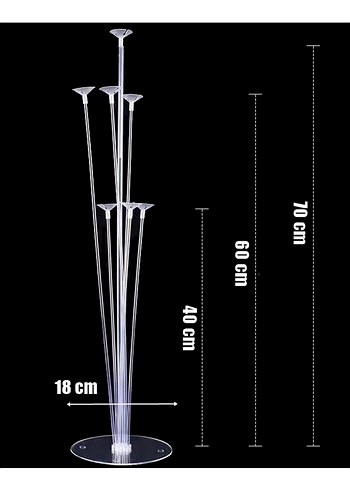  Beden 7li Balon Standı 70 cm