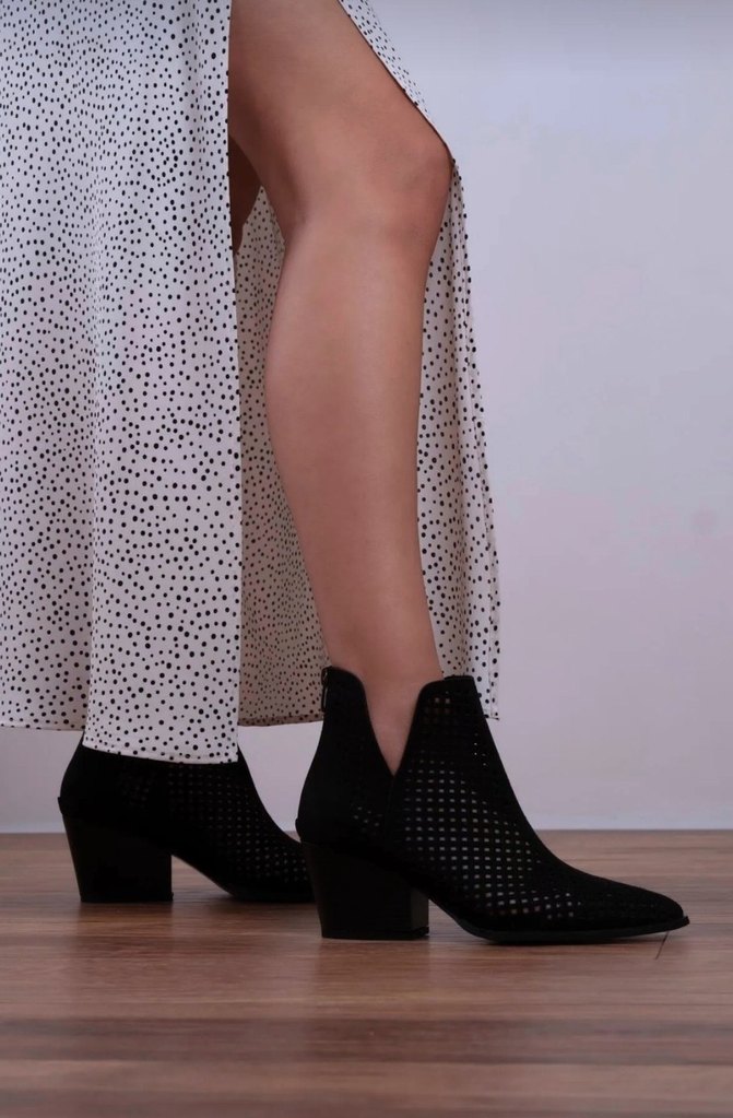 Footwear Kadın Süet Yazlık Bot Siyah Renk — görsel 2/10