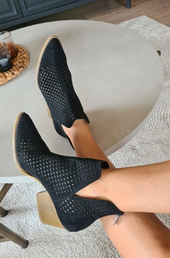 Footwear Kadın Süet Yazlık Bot Siyah Renk — görsel 6/10