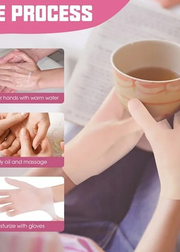 Silikon Nemlendirici Çorap ve Eldiven Seti - Görsel 7