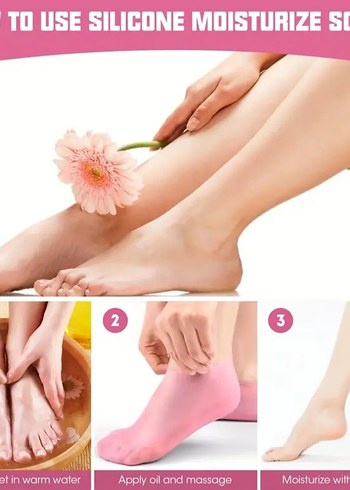 Silikon Nemlendirici Çorap ve Eldiven Seti - Görsel 8
