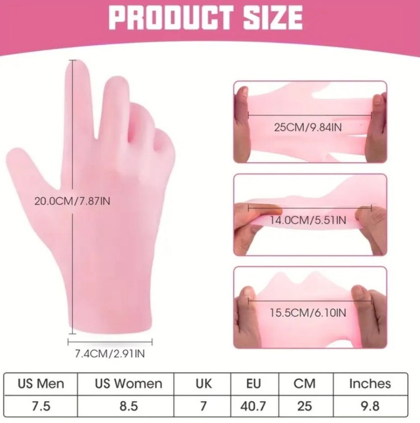 Silikon Nemlendirici Çorap ve Eldiven Seti - Görsel 4