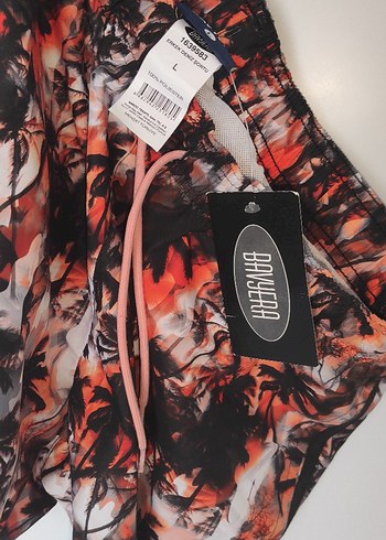 Erkek Dijital Baskılı Deniz Şortu L / 40 Beden - Görsel 5