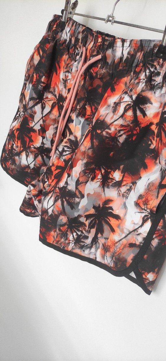 Erkek Dijital Baskılı Deniz Şortu  L / 40 Beden - Görsel 4