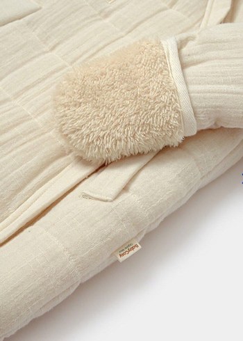 Bebek Kız Beyaz Kürklü Tulum - Görsel 4