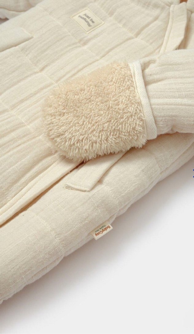 Bebek Kız Beyaz Kürklü Tulum - Görsel 4