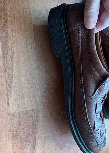 Kahverengi Deri Erkek Klasik Ayakkabı - Görsel 2