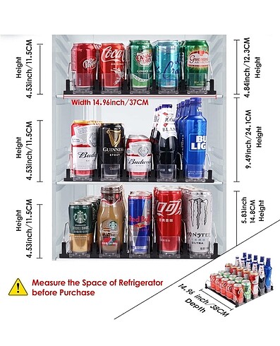Beden içecek düzenleyici raf dispenseri