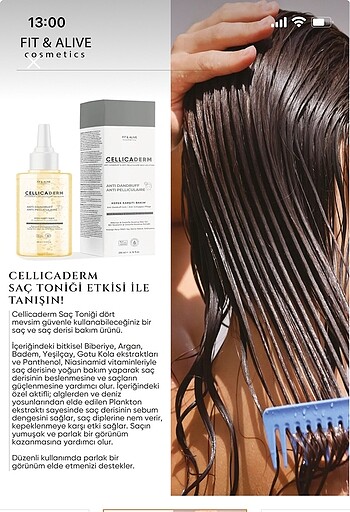 Fitalive cellicaderm kepek karşıtı saç solisyonu - Görsel 5