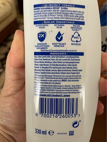 Diğer 4 adet Head&shoulders kadınlara özel şampuan