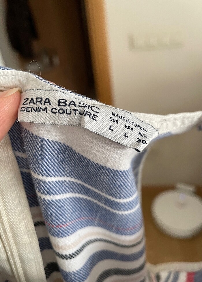Zara basic denim elbise - Görsel 3