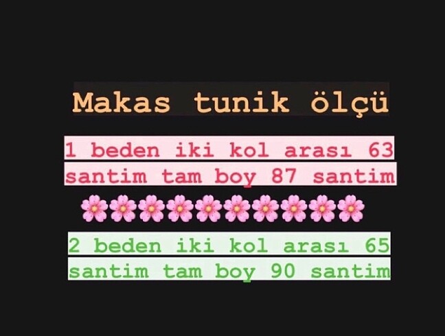 48 Beden Tunik 36/48 bedene kadar var