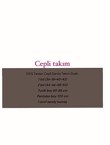 46 Beden siyah Renk İkili takım 1/2 beden