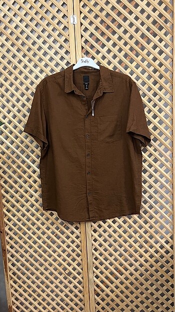 H&M Erkek Keten Gomlek Xl Beden