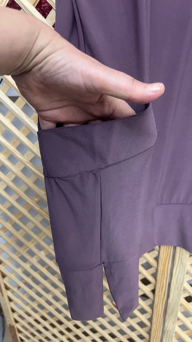 Zincir Detaylı Mor Kadın Salaş Tunik 2 beden - Görsel 4