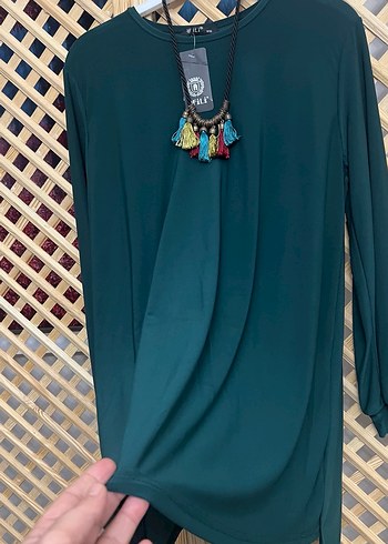 Uzun Kollu Bohem Salaş Tunik 1/2 beden - Görsel 5