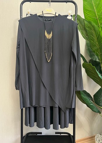 Kadın Siyah Uzun Salaş Etek takım 1/2 beden - Görsel 9