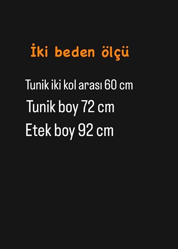 Kadın Siyah Uzun Salaş Etek takım 1/2 beden - Görsel 7