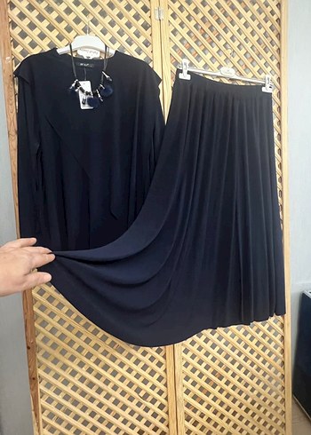 Siyah Uzun Kollu Kadın ikili takım 1/2 beden - Görsel 2