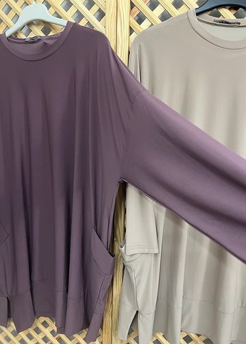 Uzun Kollu Salaş Kadın Tunik - Görsel 7